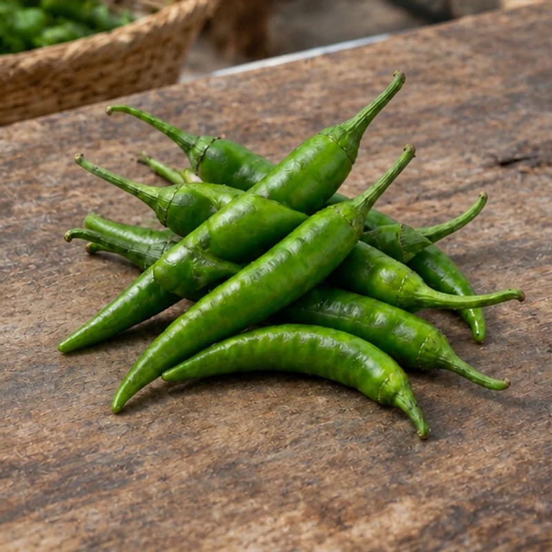 Green chillies